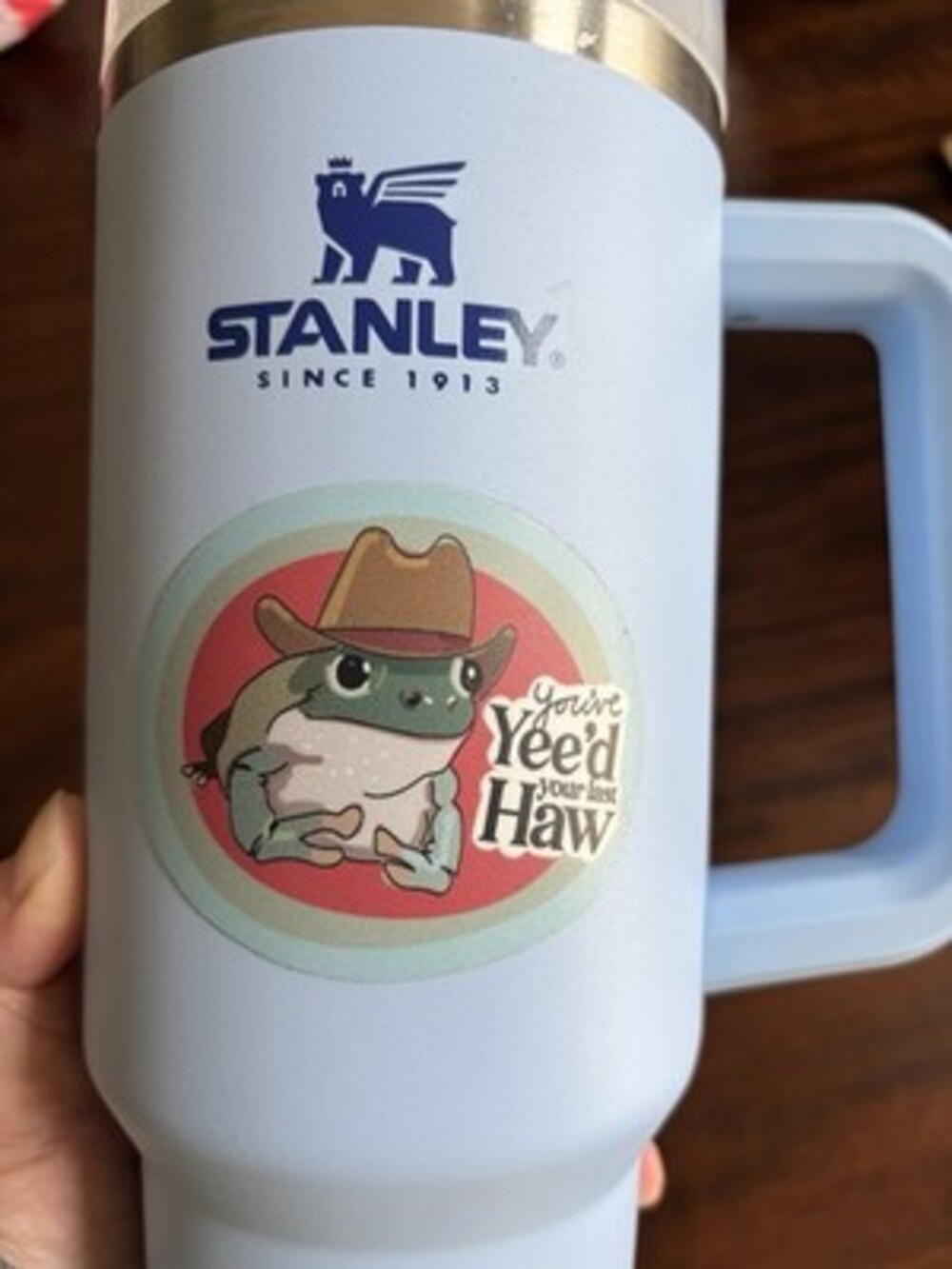 Stanley The Quencher H2.0 40oz FlowState Tumbler - Chambray With Sticker